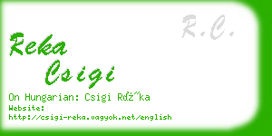 reka csigi business card